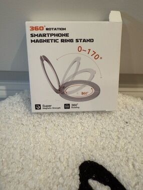 Magnetic Smartphone Ring Stand - silver